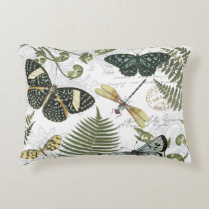 moderne  vlinders en libellen decoratief kussen