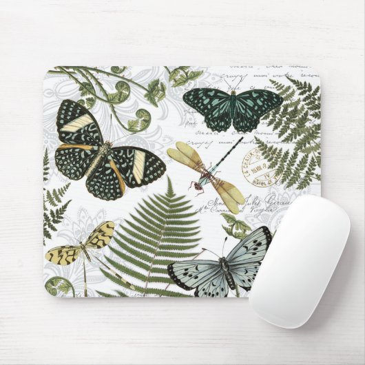 moderne  vlinders en libellen muismat (Met muis)