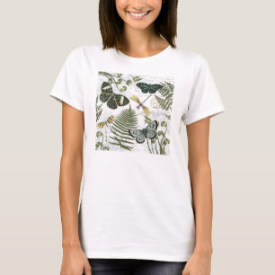 moderne  vlinders en libellen t-shirt