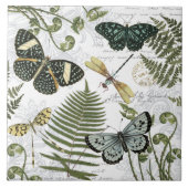 moderne  vlinders en libellen tegeltje (Voorkant)