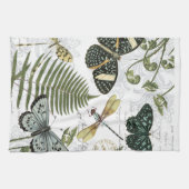 moderne  vlinders en libellen theedoek (Horizontaal)