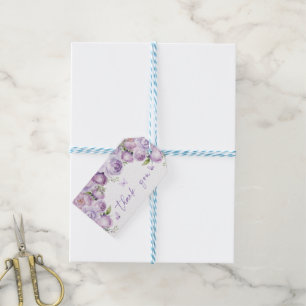 Moderne Vlinders Paarse Bruidsdouche Dank Je Cadeaulabel