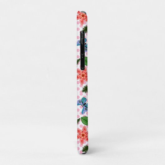Moderne Vlindertuin Bloemstuk Case-Mate iPhone Case (Achterkant/links)