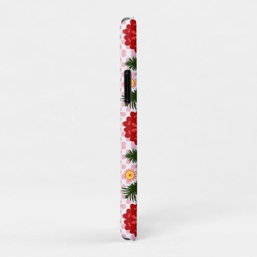 Moderne Vlindertuin Bloemstuk Case-Mate iPhone Case (Achterkant/rechts)
