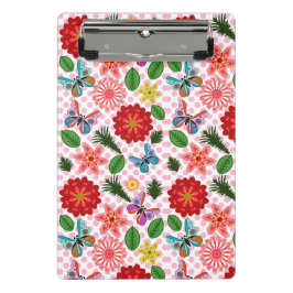 Moderne Vlindertuin Bloemstuk  Mini Klembord