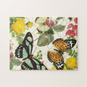 moderne  vlindertuin legpuzzel (Horizontaal)