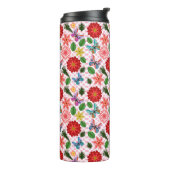 Moderne Vlindertuin Lente Bloemstuk  Thermosbeker (Gedraaid links)