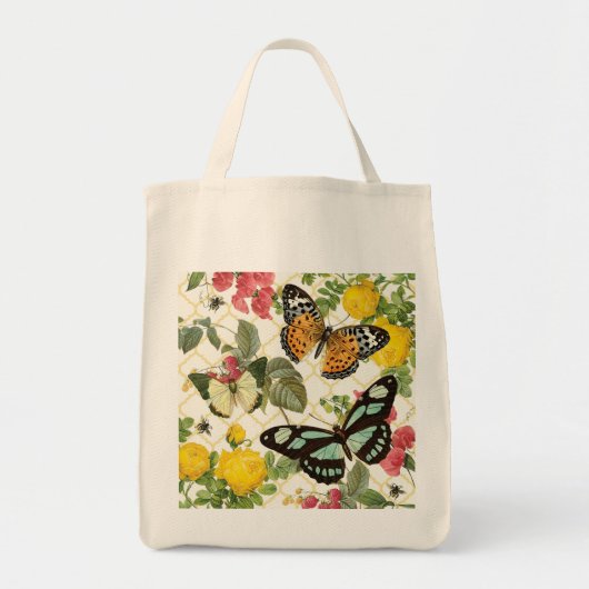 moderne vlindertuin tote bag (Voorkant)