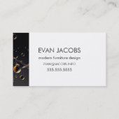 Moderne, vloeibare abstracte belletjes Achtergrond Visitekaartje (Achterkant)