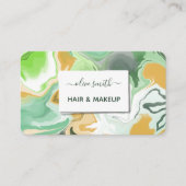 Moderne vloeibare kunst acryl visitekaartje (Voorkant)