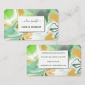 Moderne vloeibare kunst acryl visitekaartje (Voorkant / Achterkant)