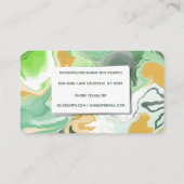 Moderne vloeibare kunst acryl visitekaartje (Achterkant)