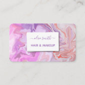 Moderne vloeibare kunst acryl visitekaartje (Voorkant)