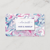 Moderne vloeibare kunst acryl visitekaartje (Voorkant)