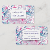 Moderne vloeibare kunst acryl visitekaartje (Voorkant / Achterkant)