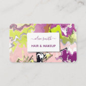 Moderne vloeibare kunst acryl visitekaartje (Voorkant)