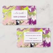 Moderne vloeibare kunst acryl visitekaartje (Voorkant / Achterkant)