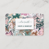 Moderne vloeibare kunst acryl visitekaartje (Voorkant)