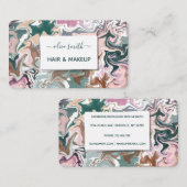 Moderne vloeibare kunst acryl visitekaartje (Voorkant / Achterkant)