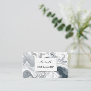 Moderne vloeibare kunst acryl visitekaartje