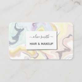 Moderne vloeibare kunst acryl visitekaartje