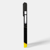Moderne Vloeibare Werveling Vierkante Mosterd Gele Case-Mate iPhone Case (Achterkant / Links)