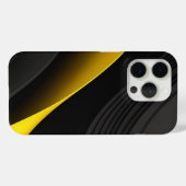 Moderne Vloeibare Werveling Vierkante Mosterd Gele Case-Mate iPhone Case (Achterkant (horizontaal))