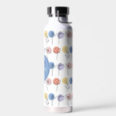 Moderne Vloerlijntekeningen met pasteelkleuren Waterfles (Links)