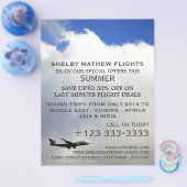 Moderne vlucht, Luchtvaartmaatschappij Reclamefold Flyer (Enkel)