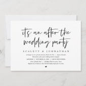 Moderne Vlucht, Na het huwelijksfeest Kaart (Voorkant)