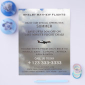 Moderne vlucht, vliegtuig Adverteren brochure (Enkel)