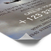 Moderne vlucht, vliegtuig Adverteren Poster (Hoek)