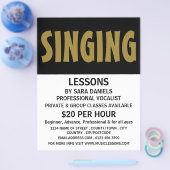 Moderne, vocalistische les Adverteren Flyer (Enkel)