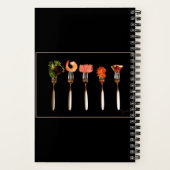 Moderne voeding op vorken brengt Notitieboek uit s (Achterkant)