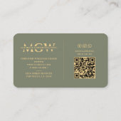 Moderne voedingsdeskundige wellness diëtist salie visitekaartje (Achterkant)