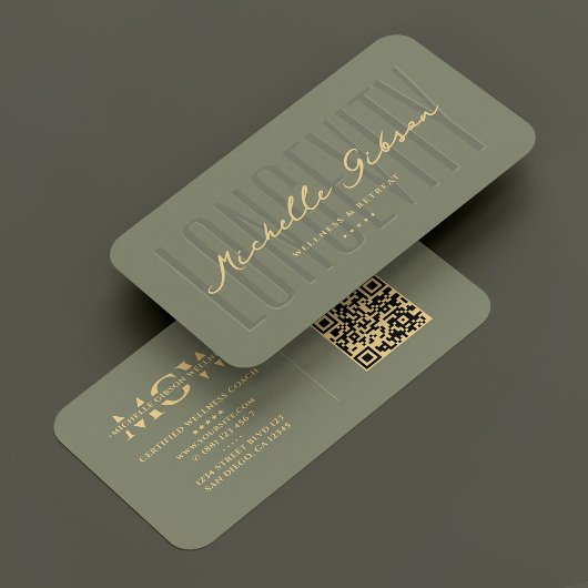 Moderne voedingsdeskundige wellness diëtist salie visitekaartje