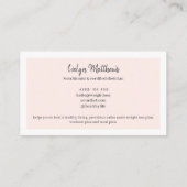 Moderne voedingskunstenaar foto's rooster collage visitekaartje (Achterkant)