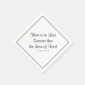 Moderne voedingslovers met handgeschreven notitie servet (Hoek)