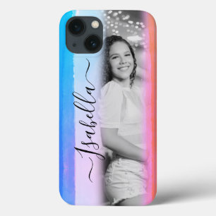 Moderne Voeg Eigen Foto Toe Aangepaste Naam Waterv Case-Mate iPhone Case