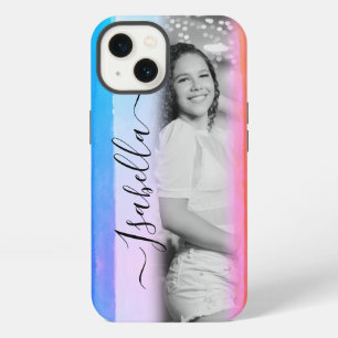 Moderne Voeg Eigen Foto Toe Aangepaste Naam Waterv iPhone 13 Hoesje