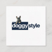 Moderne voeg uw Logo foto QR Code Sociale Media to Vierkante Visitekaartje (Voorkant)