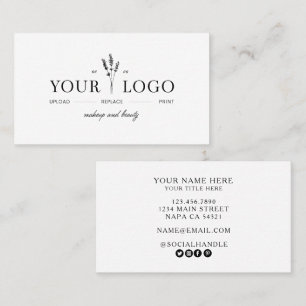 Moderne Voeg Uw Logo Toe Schoonheid Make-up Arties Visitekaartje