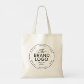 Moderne voeg uw merklogo-ontwerp toe tote bag (Achterkant)