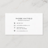 Moderne Voeg uw zakelijke merk voor Logo toe Klantenkaartje (Achterkant)