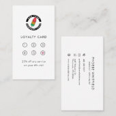 Moderne Voeg uw zakelijke merk voor Logo toe Klantenkaartje (Voorkant / Achterkant)