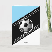 Moderne Voetbal Speler Verjaardag Kaart (Achterkant)