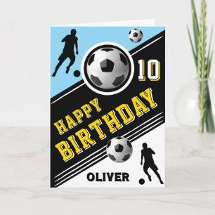 Moderne Voetbal Speler Verjaardag Kaart