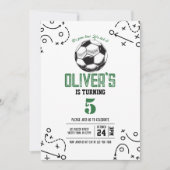 Moderne  Voetbal Sport Tactieken Verjaardag Kaart (Voorkant)