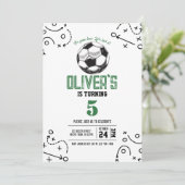 Moderne  Voetbal Sport Tactieken Verjaardag Kaart (Staand voorkant)