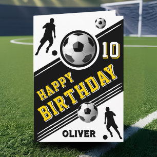 Moderne Voetbal Voetbalspeler Verjaardag Kaart